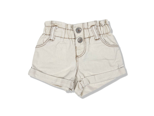 Baby Berry Beige Denim Shorts - Size 0000