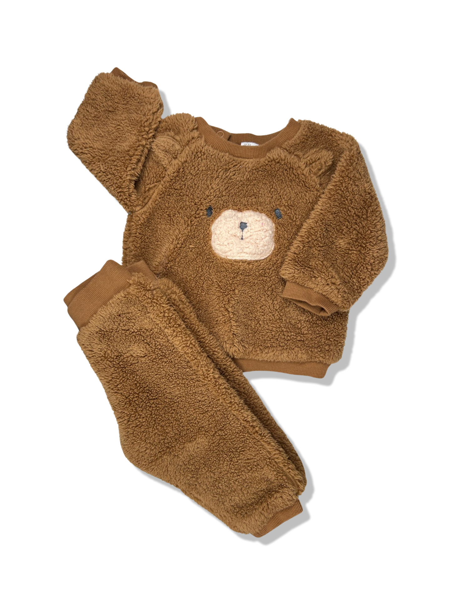 H&M Baby Fluffy Bear Pyjamas - Size 1