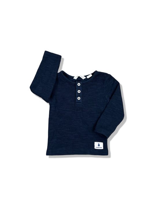 Country Road Navy LS Shirt - Size 000