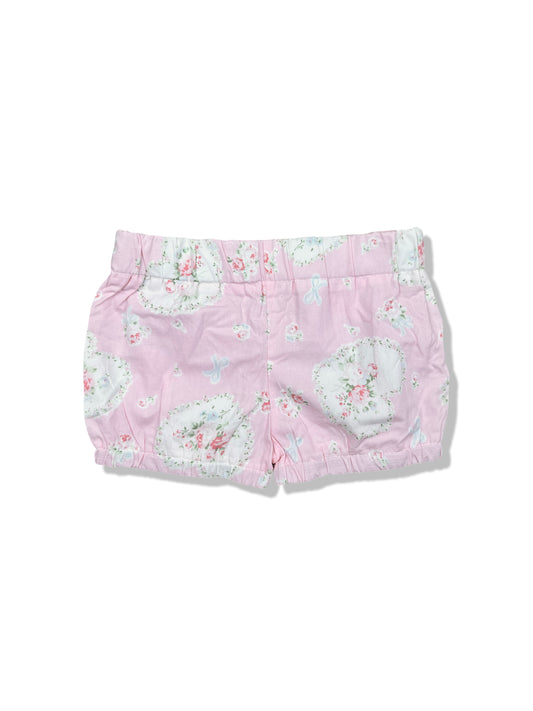 Pink Floral Shorts - Size 0000