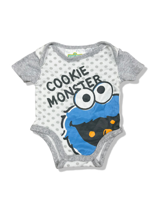 Sesame Street Cookie Monster SS Bodysuit - Size 0000