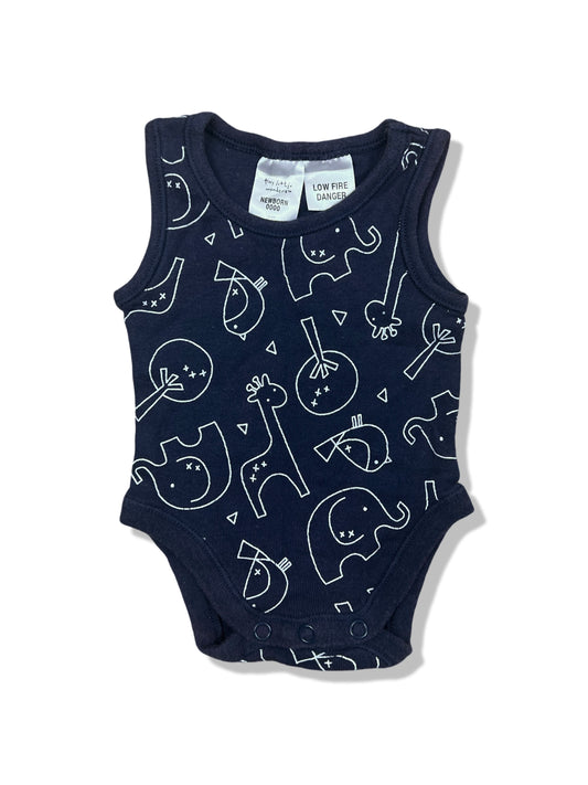 Tiny Little Wonders Navy Sleeveless Bodysuit - Size 0000