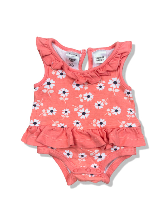 Tiny Little Wonders Peach Romper Dress - Size 0000