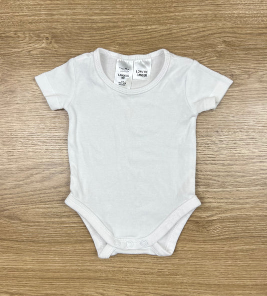 Tiny Little Wonders White SS Bodysuit - Size 000