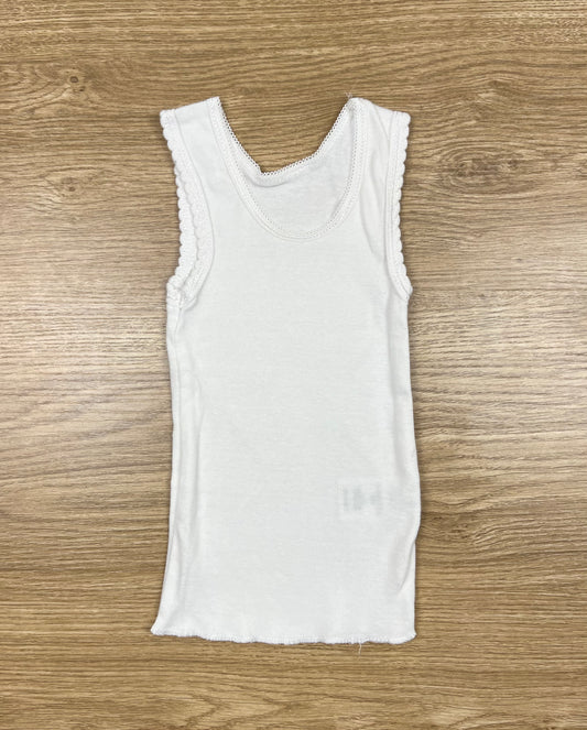 Tiny Little Wonders White Singlet - Size 000