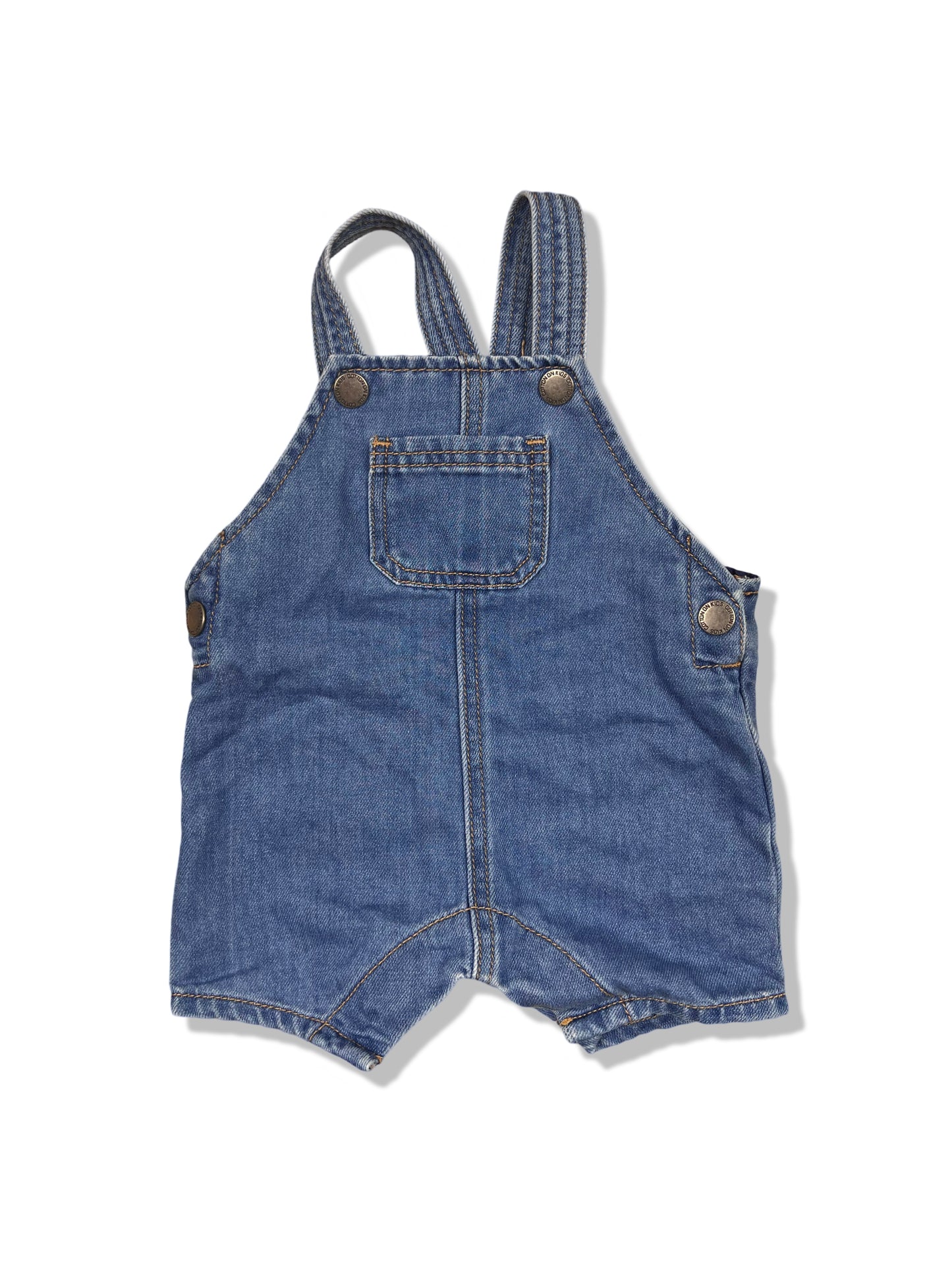 Cotton On Baby Denim Shortalls - Size 000