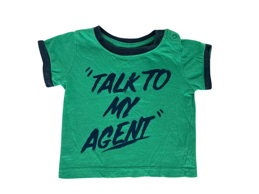 Cotton On Baby Green Tee - Size 000