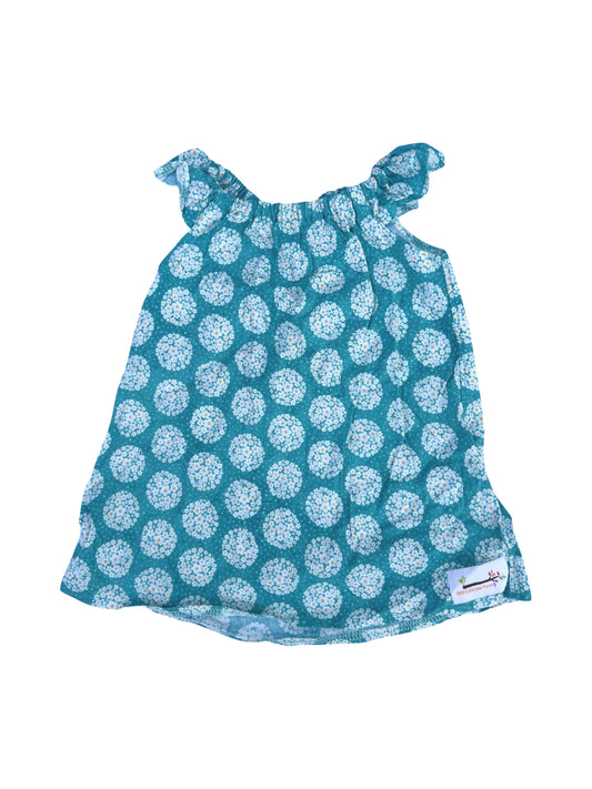 Handmade Blue Dress - 100% Cotton - Size 00