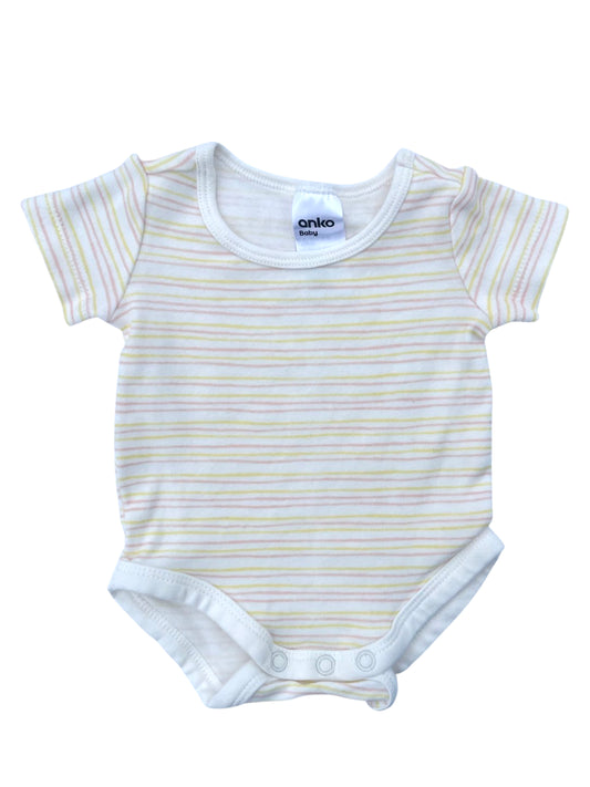 Anko Striped SS Bodysuit - Size 0000