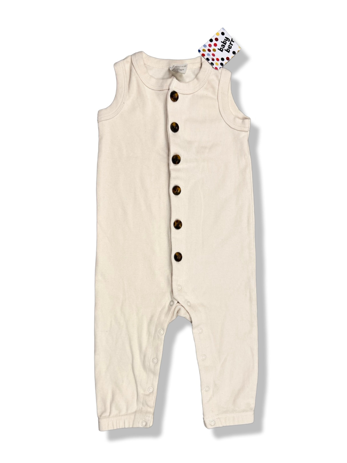 Baby Berry Neutral Sleeveless Romper BNWT - Size 1